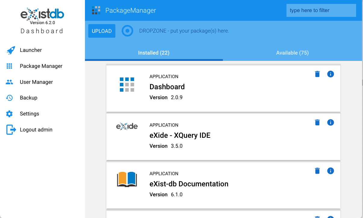 Installing publisher on dashboard